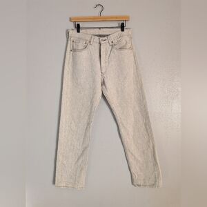 Levi’s 501 Straight Fit Jeans 32x34 Button Fly Light Wash Blue Undertone